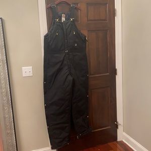Carhartt Black Overalls 36x36 Insulated